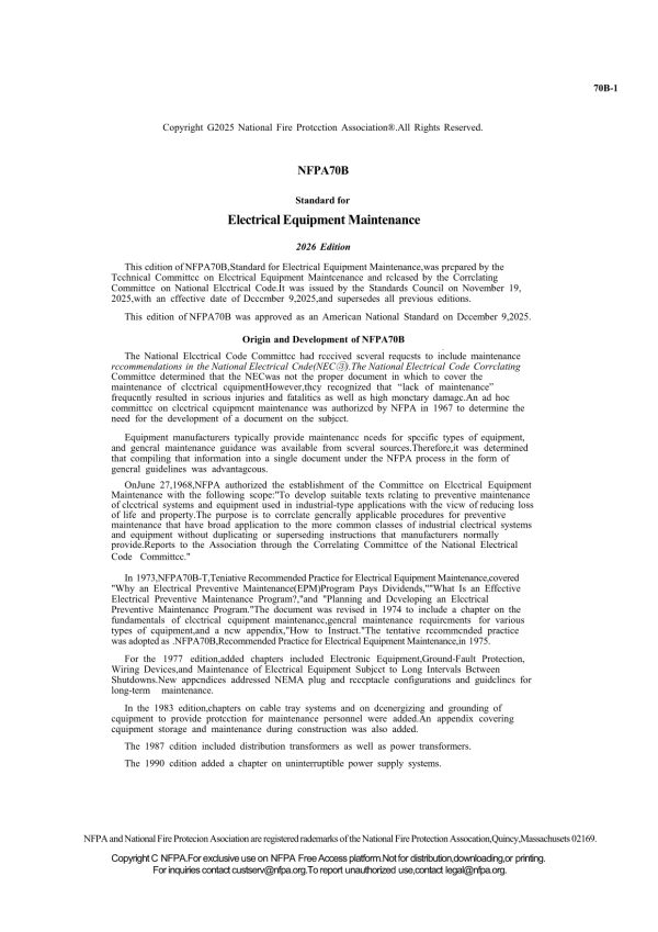 NFPA 70B PDF NFPA 70B PDF